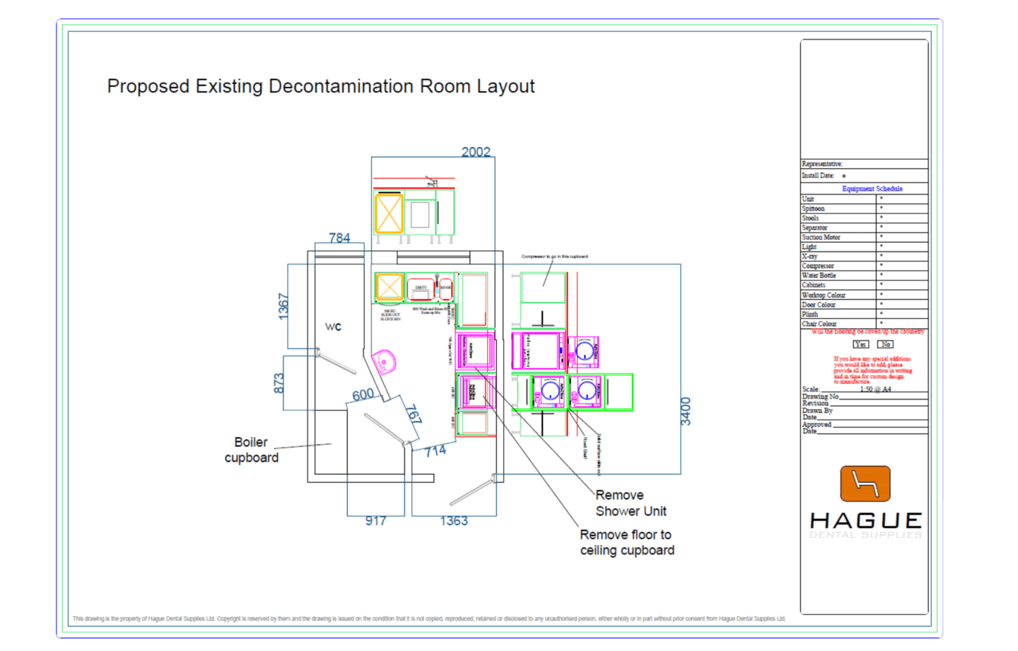 CAD Layout Decontamination