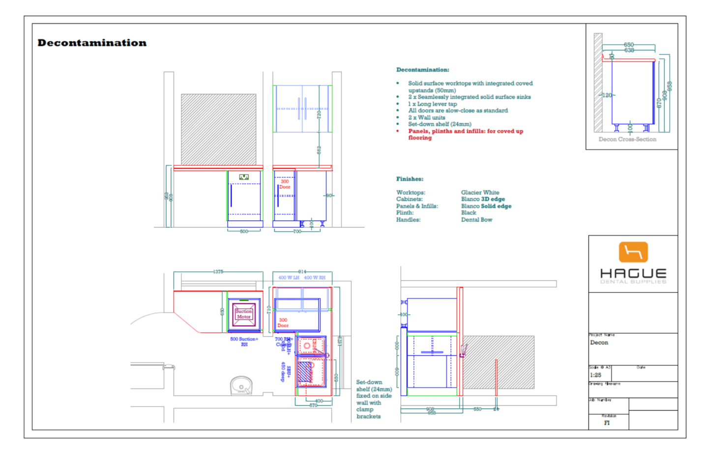 Decon layout CAD