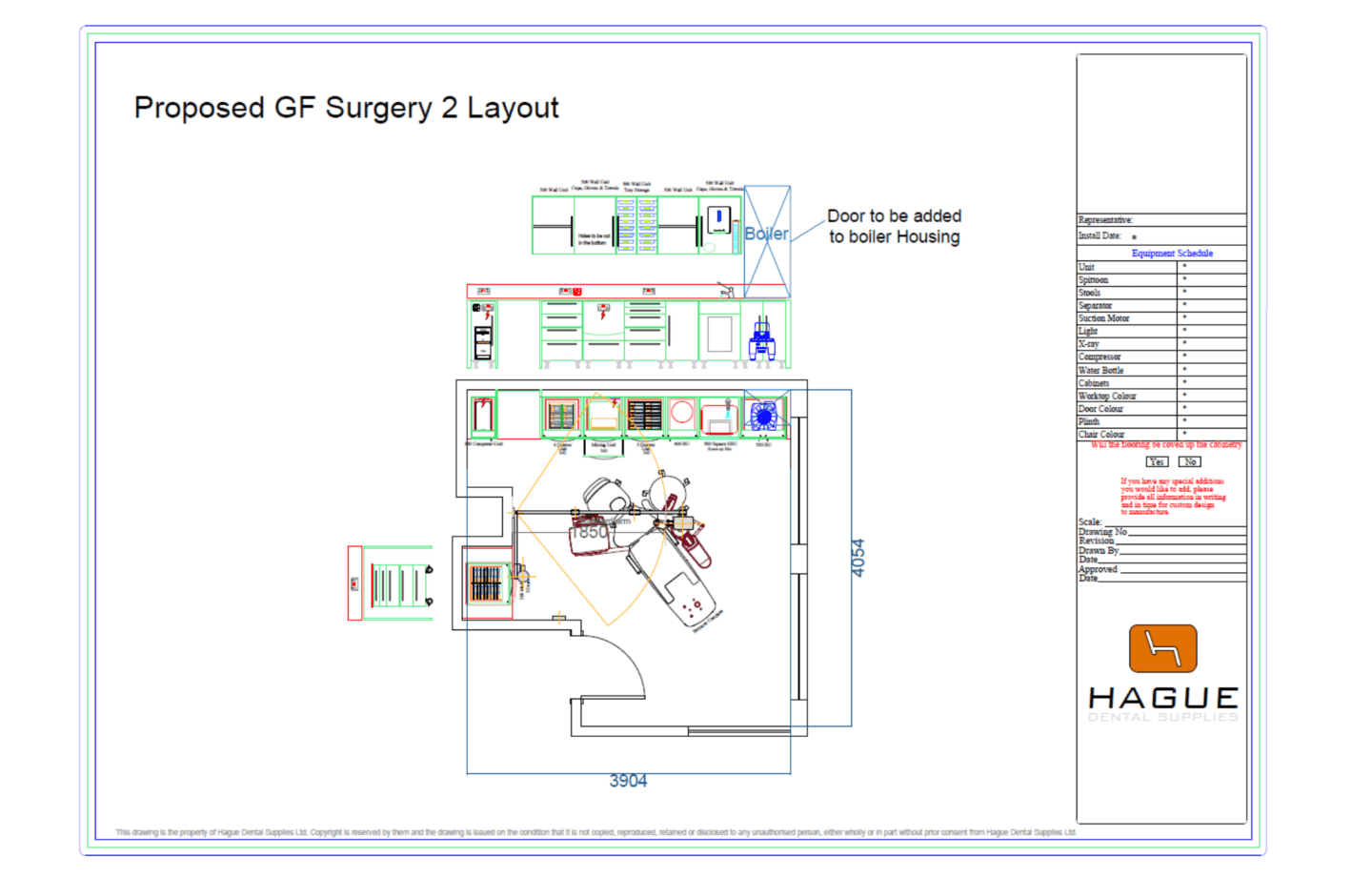 Surgery Layout CAD